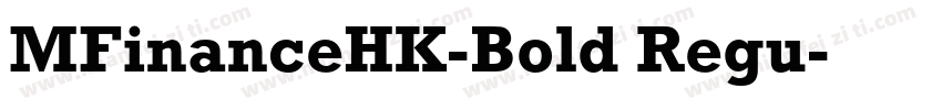 MFinanceHK-Bold Regu字体转换